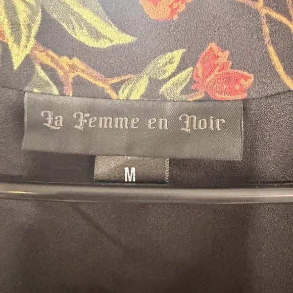 Styx Wrap Dress with Fringe in Pomegranate Print - Picture 3 of 4